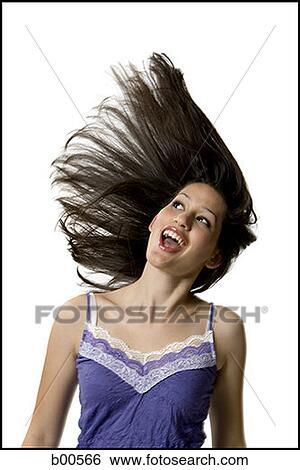 Close-up of a young woman looking up View Large Photo Image Stock Photograph - Close-up of a young woman looking up. Fotosearch
