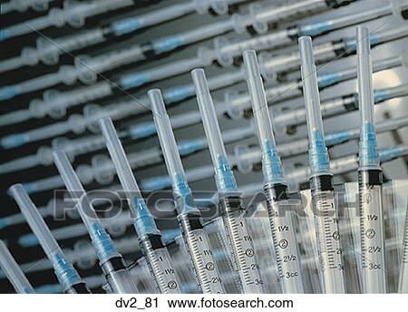 Close-up of an array of syringes View Large Photo Image Stock Image - Close-up of an array of syringes. Fotosearch