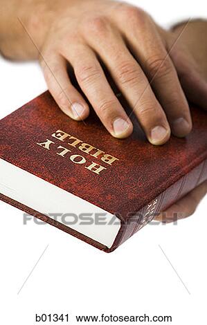 Close-up of hands holding the Bible View Large Photo Image Stock Image - Close-up of hands holding the Bible. Fotosearch