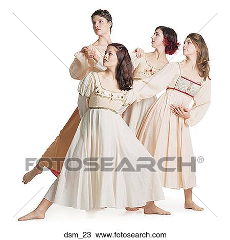 Four young women dancing together View Large Photo Image Stock Image - Four young women dancing together. Fotosearch