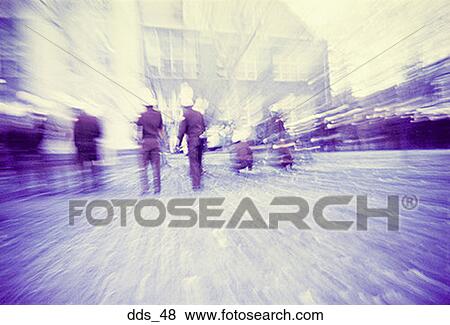 Group of police officers on a city street View Large Photo Image Stock Photo - Group of police officers on a city street. Fotosearch