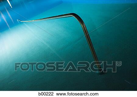 Hand rail in a swimming pool View Large Photo Image Stock Image - Hand rail in a swimming pool. Fotosearch