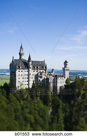 Stock Image - High angle view of a castle. Fotosearch