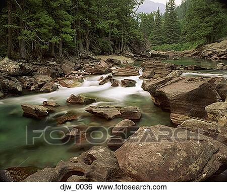 High angle view of a river flowing through a forest View Large Photo Image Stock Photograph - High angle view of a river flowing through a forest. Fotosearch