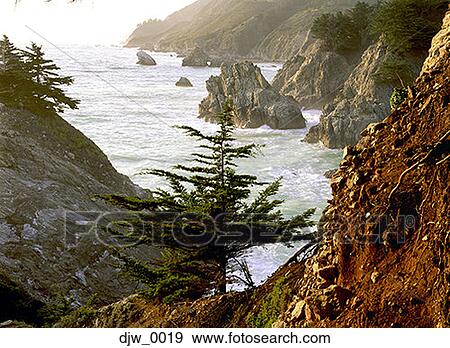 High angle view of a rocky coastline View Large Photo Image Stock Photo - High angle view of a rocky coastline. Fotosearch