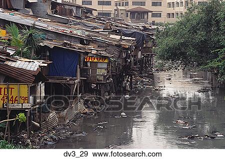 High angle view of a slum View Large Photo Image Stock Photo - High angle view of a slum. Fotosearch