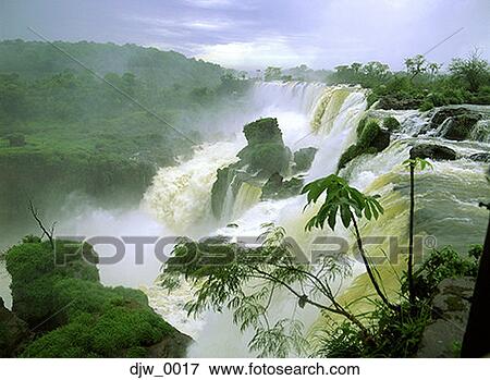 High angle view of a waterfall View Large Photo Image Stock Photo - High angle view of a waterfall. Fotosearch