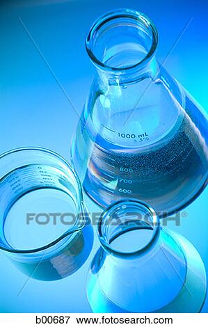 High angle view of beakers View Large Photo Image Stock Photo - High angle view of beakers. Fotosearch