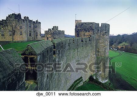 High angle view of the wall of a castle View Large Photo Image Stock Image - High angle view of the wall of a castle. Fotosearch