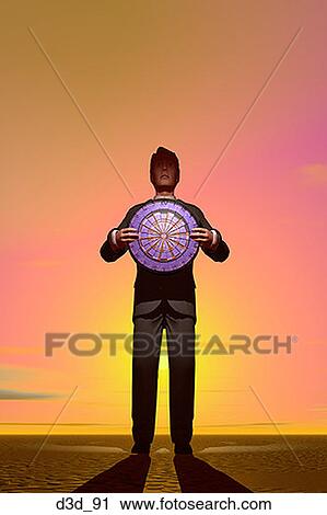 Low angle view of a businessman holding a dart board View Large Photo Image Stock Image - Low angle view of a businessman holding a dart board. Fotosearch
