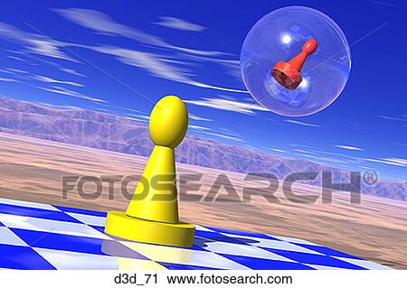 Low angle view of a pawn on a chessboard and a pawn in a bubble View Large Photo Image Stock Image - Low angle view of a pawn on a chessboard and a pawn in a bubble. Fotosearch