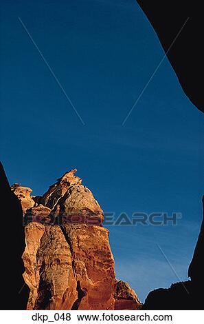 Low angle view of a rock formation View Large Photo Image Stock Photo - Low angle view of a rock formation. Fotosearch