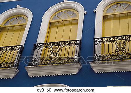 Low angle view of ornate railing in the balconies of a building View Large Photo Image Stock Image - Low angle view of ornate railing in the balconies of a building. Fotosearch