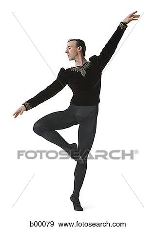Stock Photo - Male ballet dancer performing ballet. Fotosearch