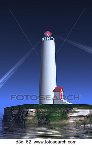 Panoramic view of a light house at night View Large Photo Image Stock Image - Panoramic view of a light house at night. Fotosearch