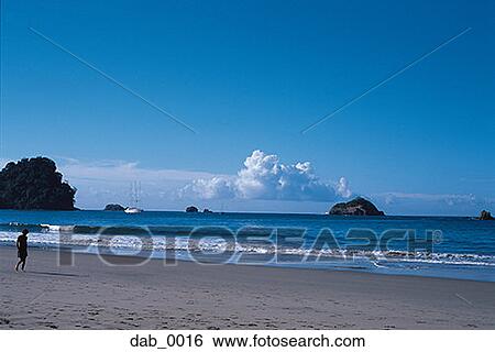 Person walking on the beach View Large Photo Image Stock Photograph - Person walking on the beach. Fotosearch