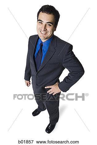Portrait of a businessman smiling View Large Photo Image Stock Photo - Portrait of a businessman smiling. Fotosearch