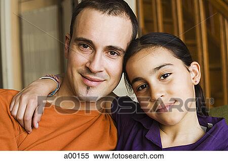 Portrait of a father with his daughter View Large Photo Image Stock Photography - Portrait of a father with his daughter. Fotosearch