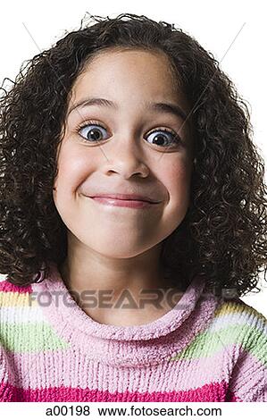 Portrait of a girl smiling View Large Photo Image Stock Photo - Portrait of a girl smiling. Fotosearch