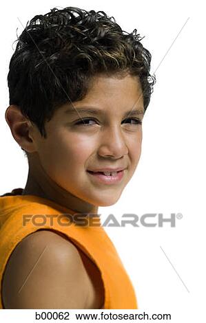 Portrait of a Latin-American boy smiling View Large Photo Image Stock Image - Portrait of a Latin-American boy smiling. Fotosearch
