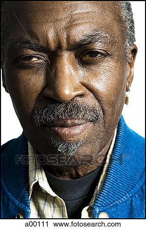 Portrait of a mature Black man thinking View Large Photo Image Stock Image - Portrait of a mature Black man thinking. Fotosearch