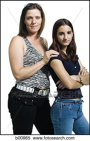 Portrait of a mother and her daughter View Large Photo Image Stock Photography - Portrait of a mother and her daughter. Fotosearch