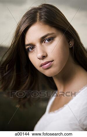Portrait of a teenage girl View Large Photo Image Picture - Portrait of a teenage girl. Fotosearch