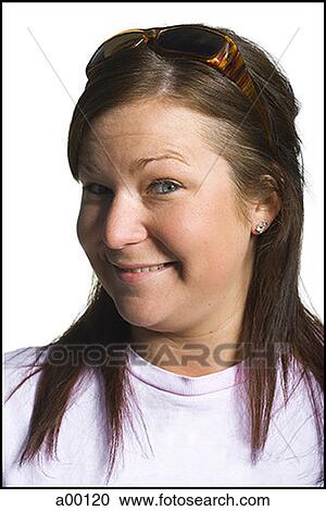 Portrait of a young woman smiling View Large Photo Image Stock Image - Portrait of a young woman smiling. Fotosearch