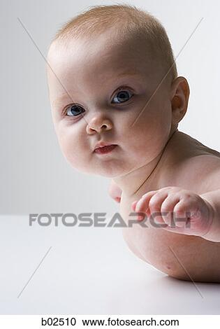Portrait of an infant, looking at camera View Large Photo Image Stock Image - Portrait of an infant, looking at camera. Fotosearch