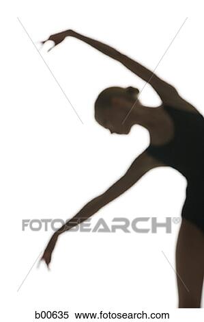 Silhouette of a young woman dancing View Large Photo Image Stock Photography - Silhouette of a young woman dancing. Fotosearch
