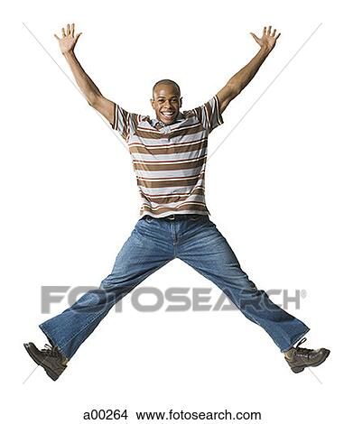 Young man jumping View Large Photo Image Picture - Young man jumping . Fotosearch