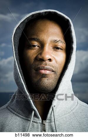 African American man with hoodie View Large Photo Image Stock Photo - African American man with hoodie. Fotosearch