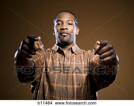 African American pointing View Large Photo Image Picture - African American pointing. Fotosearch