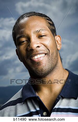 African American smiling man View Large Photo Image Stock Image - African American smiling man. Fotosearch