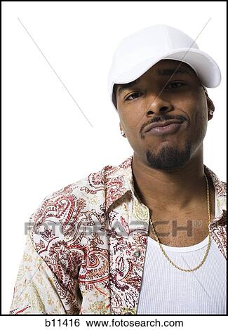 African American with ball cap smirking View Large Photo Image Stock Photograph - African American with ball cap smirking. Fotosearch
