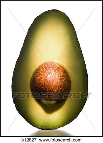 Avocado half View Large Photo Image Stock Photo - Avocado half. Fotosearch