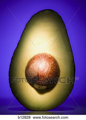Avocado half View Large Photo Image Stock Photo - Avocado half. Fotosearch