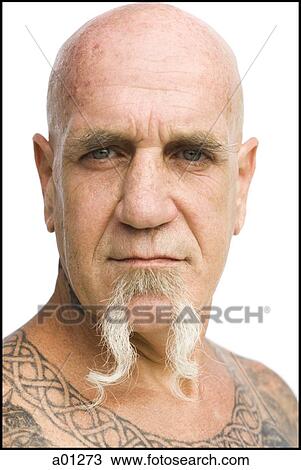Bald man with tattoos View Large Photo Image Stock Image - Bald man with tattoos. Fotosearch