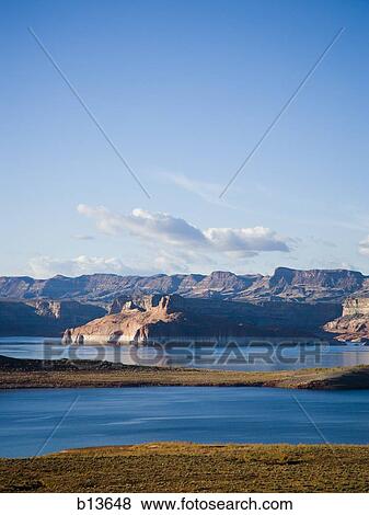 Body of Water with rock formations View Large Photo Image Stock Photo - Body of Water with rock formations. Fotosearch