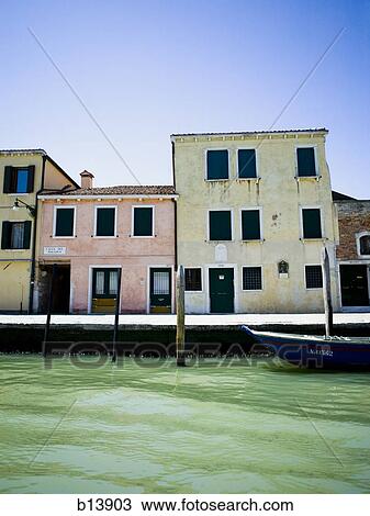 Buildings on Burano Island in Venice Italy View Large Photo Image Stock Image - Buildings on Burano Island in Venice Italy. Fotosearch