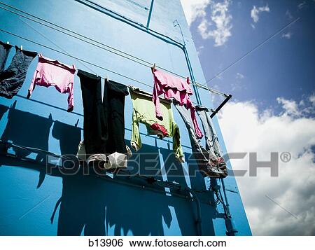 Stock Photograph - Buildings on Burano Island in Venice Italy. Fotosearch