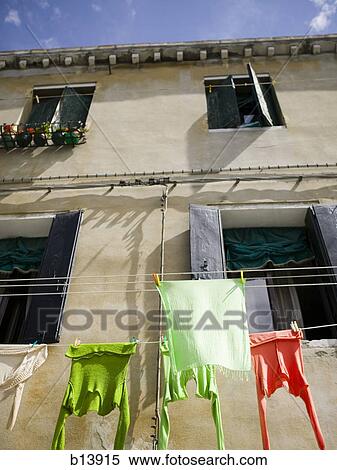 Stock Photography - Buildings on Burano Island in Venice Italy. Fotosearch