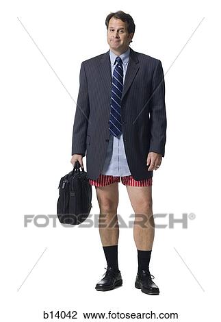 Businessman with briefcase in boxers View Large Photo Image Stock Image - Businessman with briefcase in boxers. Fotosearch