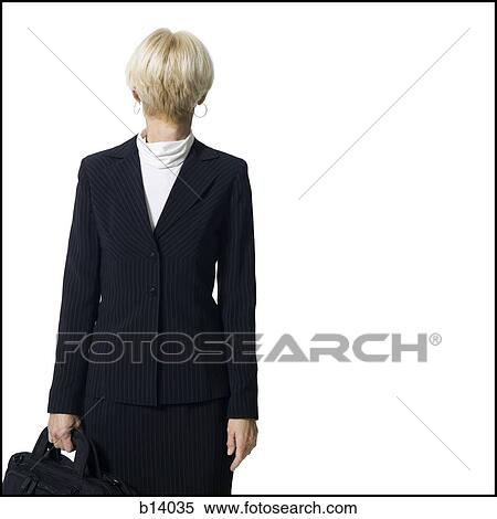 Businesswoman with head on backwards View Large Photo Image Stock Photography - Businesswoman with head on backwards. Fotosearch