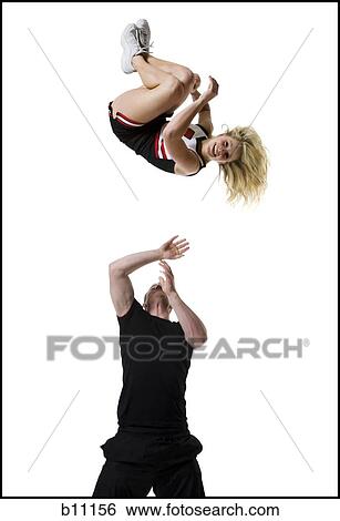 Cheerleading team View Large Photo Image Stock Photograph - Cheerleading team. Fotosearch
