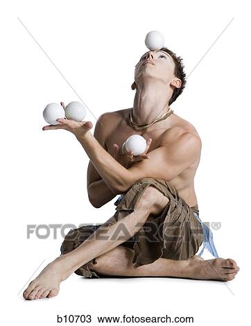 Stock Image - Circus juggler. Fotosearch