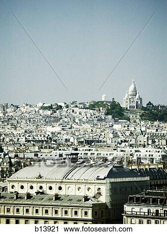 Stock Image - City skyline from above. Fotosearch