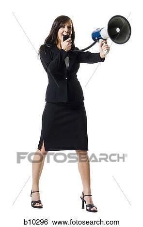 Close-up of a teenage girl holding a megaphone View Large Photo Image Stock Photograph - Close-up of a teenage girl holding a megaphone. Fotosearch