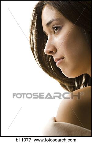 Close-up of beaul young woman's face View Large Photo Image Stock Photo - Close-up of beaul young woman's face. Fotosearch