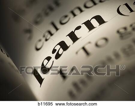 Close-up of dictionary definition - Learn View Large Photo Image Stock Photography - Close-up of dictionary definition - Learn. Fotosearch